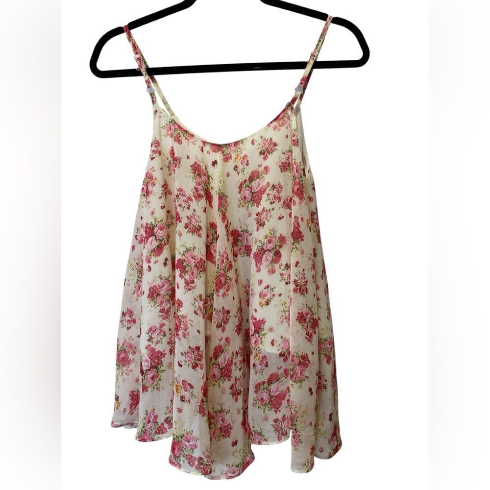 Floral Spaghetti Strap Top size S/M